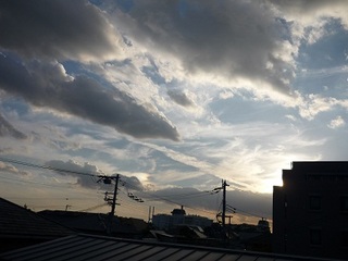 11月3日の夕方